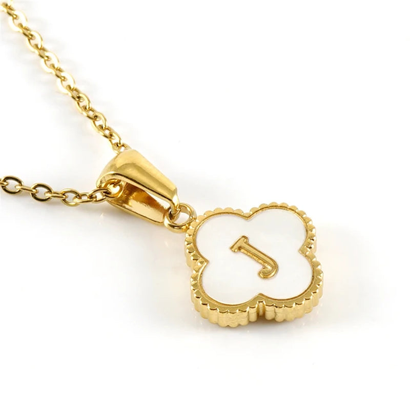 Clover Initial Necklace