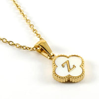 Clover Initial Necklace