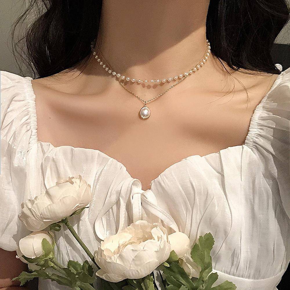 Bernadette Layered Pearl Necklace