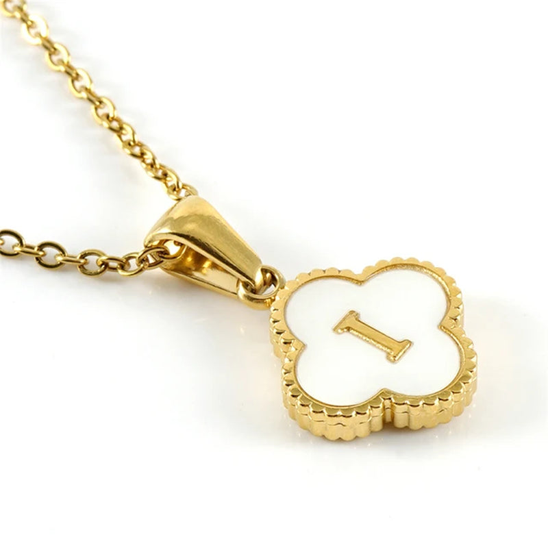 Clover Initial Necklace