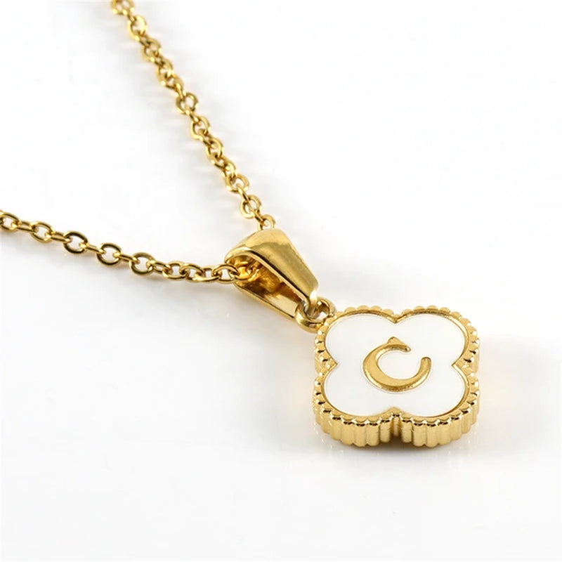 Clover Initial Necklace