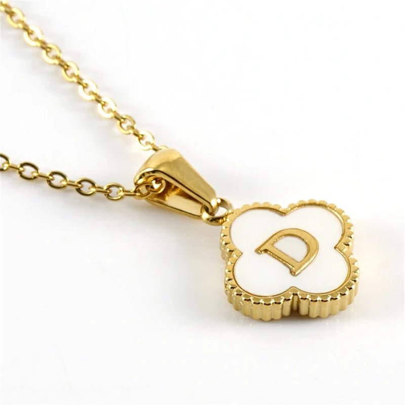 Clover Initial Necklace