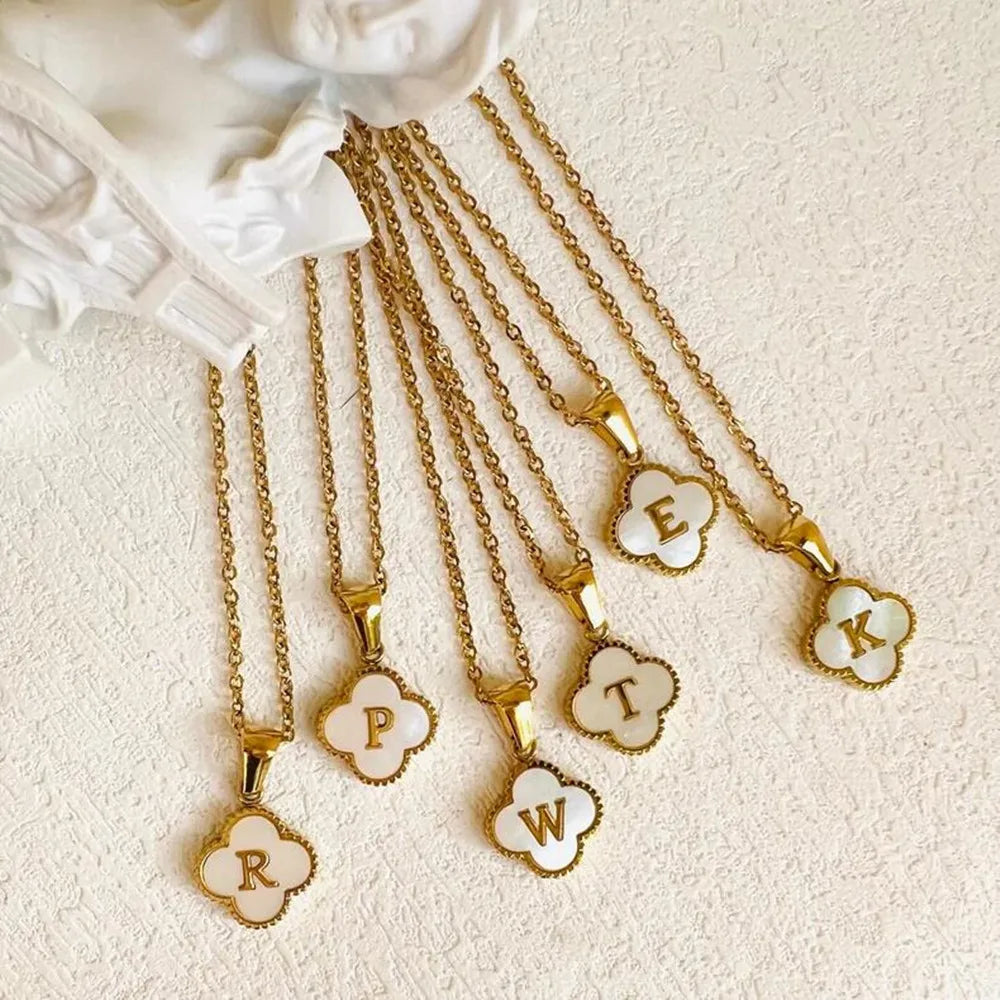 Clover Initial Necklace