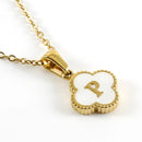 Clover Initial Necklace