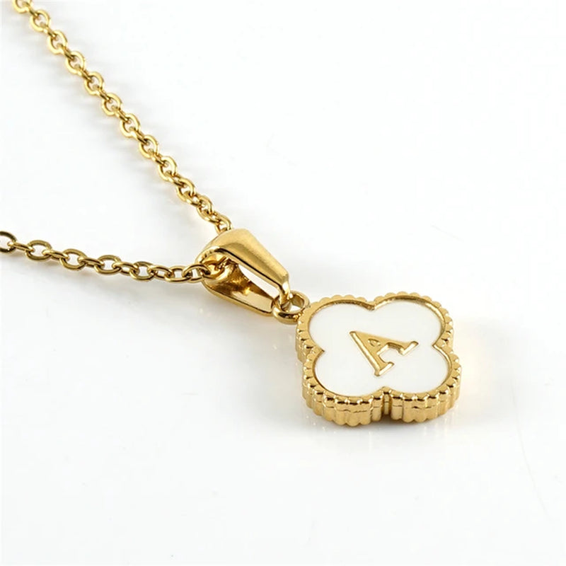 Clover Initial Necklace