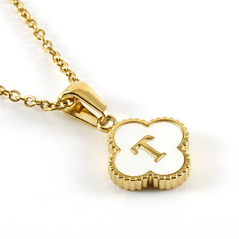 Clover Initial Necklace