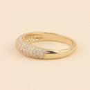 Crystal Dome Gold Ring