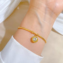 Chromia Crystal Gold Bangle