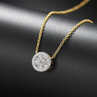 Anne-Marie Round Crystal Gold Necklace