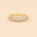 Crystal Dome Gold Ring