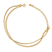 Classia Double Layer Golden Bracelet