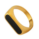 Brenda Golden Onyx Ring