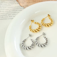 Aurum Golden Twist Earrings