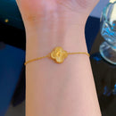 Dupont Gold Clover Bracelet