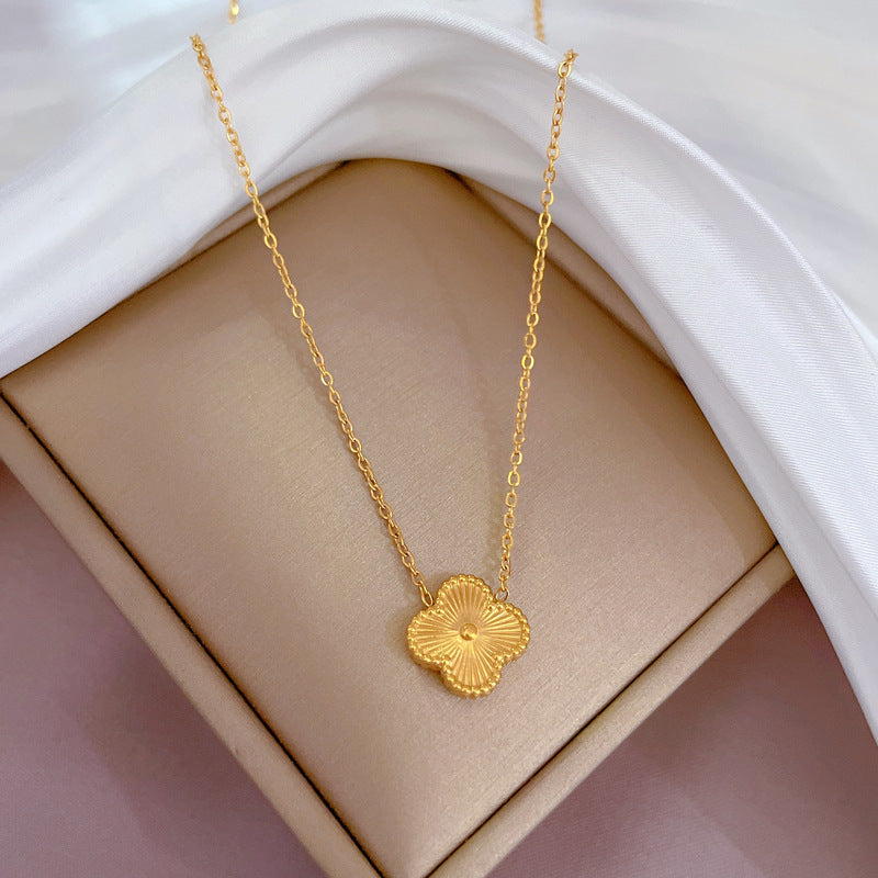 Dupont Gold Clover Necklace