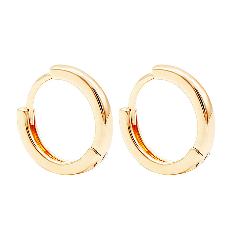 Aurelia Hoop Hug Gold Earrings