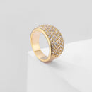 Crystal Dome Gold Ring