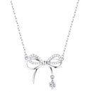 Angelique Delicate Bow Zirconia Necklace