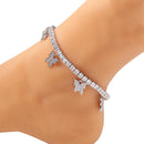 Butterfly Garden Zirconia Anklet