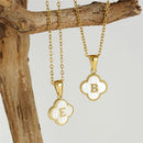 Clover Initial Necklace