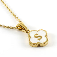 Clover Initial Necklace