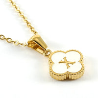 Clover Initial Necklace